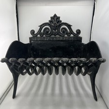 berceau cheminée grille porte buches avec plaque amovible 33x 30 x 25 profondeur