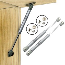 2er Vérin à Gaz Ressort Ferrure Pliable Meuble Cuisine 50N-200N