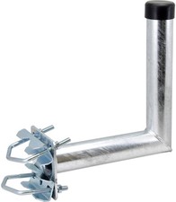 fixation de mât pour antenne parabole ou terrestre distance 25 cm en acier ga...
