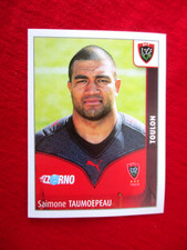 TAUMOEPEAU  RCT TOULON TOULONNAIS image sticker N° 377 PANINI  RUGBY 2010 PRO 14