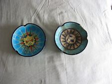 Lot de 2 cendriers en émaux