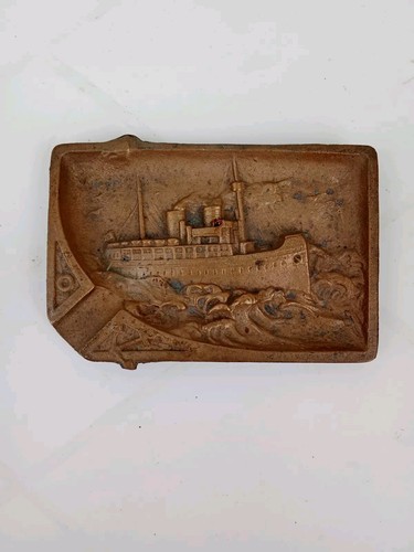 Cendrier bronze doré - bronze,