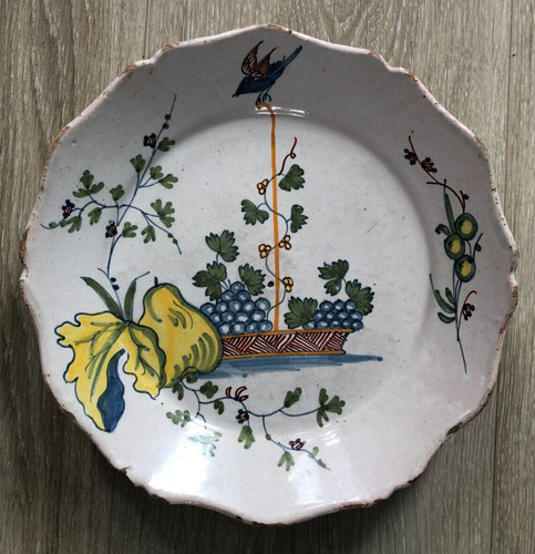 Belle assiette faïence - assiette,