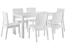 Beliani - Ensemble de Repas de Jardin avec Table et 6 Chaises - Fossano -  en Sy