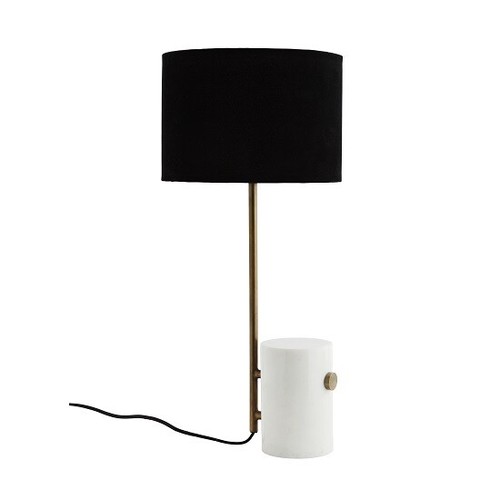 Lampe table marbre blanc - lampe, de