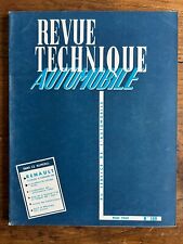 Revue Technique Automobile RTA Mai 1960 - RENAULT FLORIDE et GORDINI