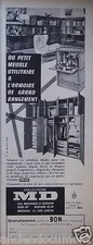 PUBLICITÉ 1959 COLLECTIONS MD DU PETIT MEUBLE A LA GRANDE ARMOIRE - ADVERTISING