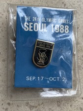 Pin’s XXIV Olympiad Seoul 1988 Hodori Emballage d’Origine +