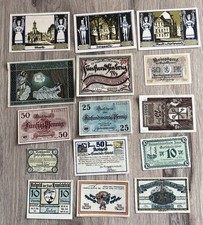Lot De 15 Billets Allemand (Notgeld) (75)De 1920 A 1922 . Dans L’état