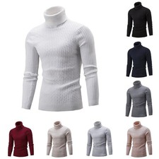 Pull col roulé élégant et confortable pour homme grande taille disponible