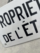 Plaque Emaillee ￼ancienne