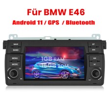 7"Android 14.0 2Din Autoradio GPS Navi BT RDS FM WIFI DAB Pour BMW E46 1998-2006