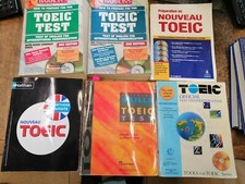 lot de 6 livres sur  le TOEIC - toeic test -  préparation au nouveau toeic