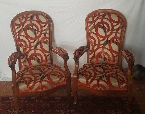 Paire fauteuils voltaire - paire,