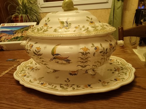 Ancienne soupière decor - soupière, vx
