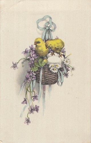 Illustree panier poussins - panier,