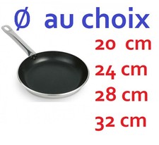 Poêle ALLU 3 MM  PRO Ø AU CHOIX 20 24 28 32 CM   Tous Feux + Induction
