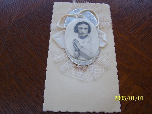 Ancienne image communion - ancienne, de