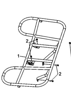 Porte bagage arriere quad - quad, sym
