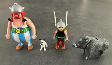 66 - 4 FIGURINES PLAYMOBIL ASTERIX OBELIX IDEFIX ET SANGLIER