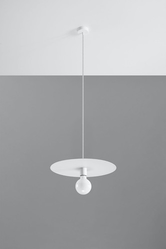 Lampe suspendue blanche - suspendue, métal