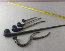 Lot d'anciennes pipes à opium