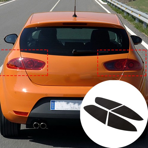 Dark black car rear light - black,