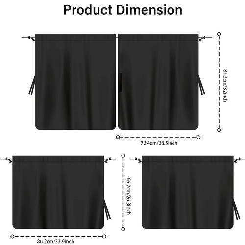 4pcs car privacy - privacy, curtain