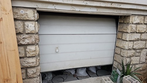 Porte garage démonté - porte,