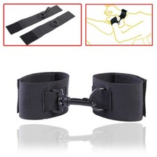 MENOTTES TISSU NOIR BDSM