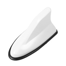 Aileron Requin Forme Voiture Toit Aérien Antenne Signal Antenne Blanc