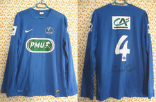 Maillot Nike Coupe de France Bleu Porté Match Worn #4 PMU vintage Jersey - L