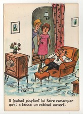 CARTE POSTALE HUMORISTIQUE : "