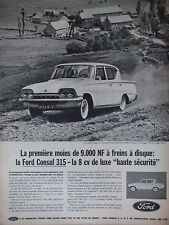 PUBLICITÉ DE PRESSE 1962 LA