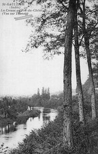 *5572 cpa  36 St Gaultier - la Creuse au Pré du Chêne