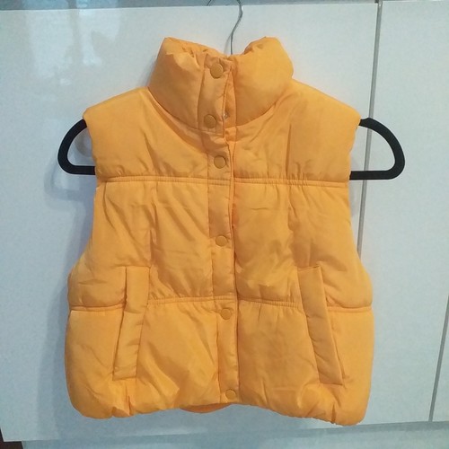 Doudoune jaune sans manches - doudoune,