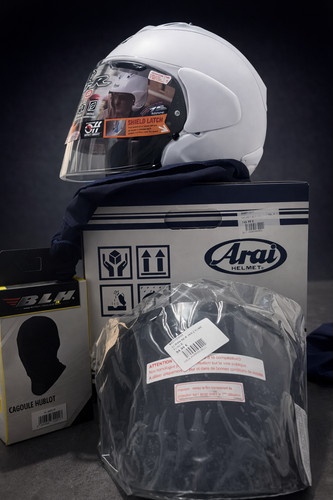 Casque arai blanc taille - casque,