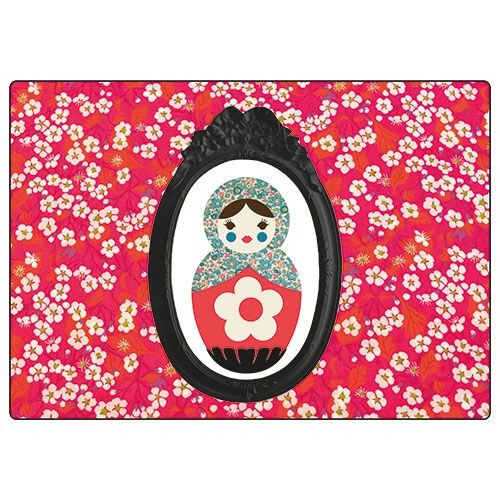 Tapis souris poupée - souris, russe