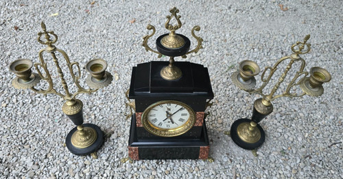 Ancienne pendule cheminee - ancienne, de