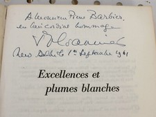 Excellences et plumes blanches - Jean-Paul Garnier - diplomatie - littérature