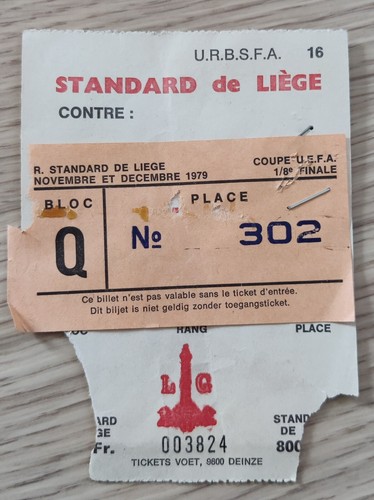 Billet 1979 standard liege - 1979, de