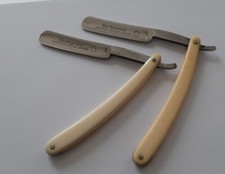 RARE DUO RASOIR COUPE CHOUX THE CELABRATED MAPPIN & WEBB SHEFFIELD HOLLOW GROUND