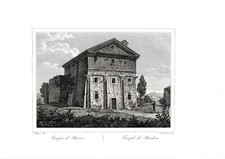 ✒ 1825 ITALIE ROME Tempio di