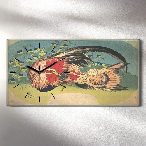 Horloge murale sur toile 60x30