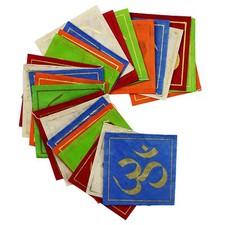 Drapeau de prière Om papier