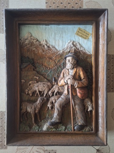 Tableau scène berger - de,