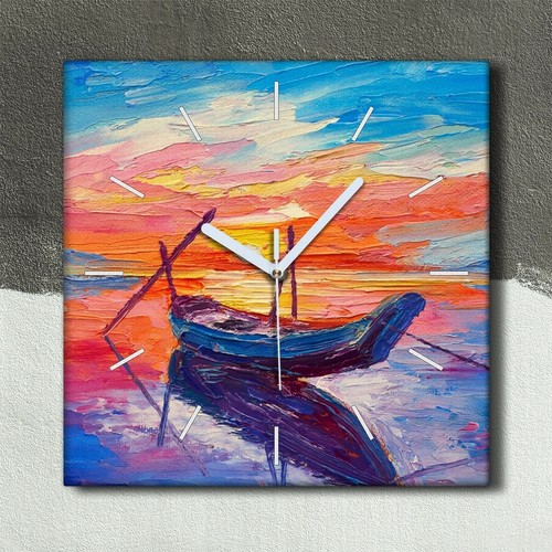Horloge murale sur toile - , 30x30
