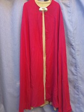 CHAPE PLUVIALE TISSUS ROUGE/PRETRE/XXé/LONG. 125cm/no AUBE/CASULA/CASSEL/PRETRE