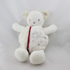 Doudou souris blanche rouge