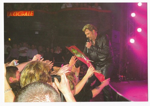 Johnny hallyday carte postale - hallyday,